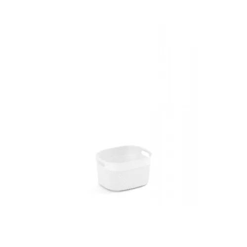 Curver Filo S műanyag tárolókosár 6l 27x22x15 cm fehér