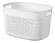 Curver Filo L műanyag tárolókosár 16L 38x28x22 cm fehér