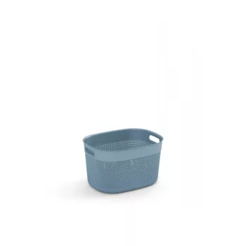   Curver Filo L műanyag tárolókosár 16L 38x28x22 cm gránitkék