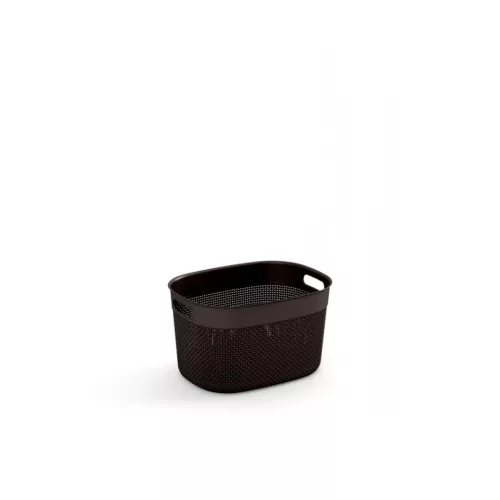 Curver Filo L műanyag tárolókosár 16L 38x28x22 cm sötétszürke