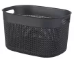 Curver Filo L műanyag tárolókosár 16L 38x28x22 cm sötétszürke