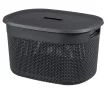 Curver Filo L műanyag tárolókosár 16L 38x28x22 cm sötétszürke