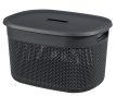Curver Filo XL műanyag tárolókosár 30L 44x33x27 cm sötétszürke