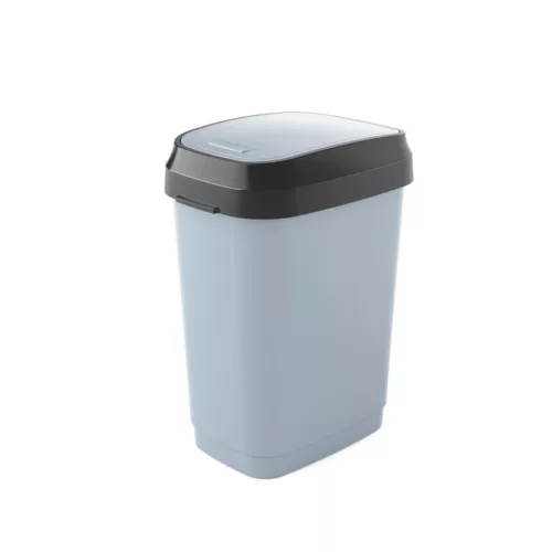 Curver Dual műanyag billenőfedeles szemetes 25L szürke