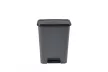 Curver Duo pedálos szemetes 50L 23+23L, fekete-szürke