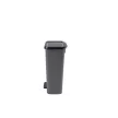 Curver Duo pedálos szemetes 50L 23+23L, fekete-szürke