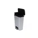 Curver Duo pedálos szemetes 50L 23+23L, acél hatású