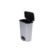 Curver Duo pedálos szemetes 50L 23+23L, acél hatású
