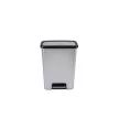 Curver Duo pedálos szemetes 50L 23+23L, acél hatású