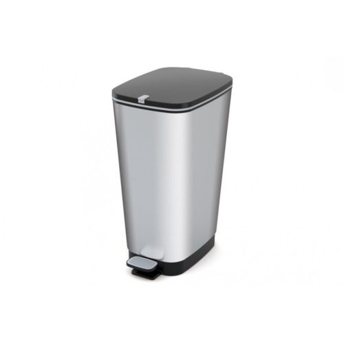 Curver Chic műanyag  pedálos szemetes 45L ezüst
