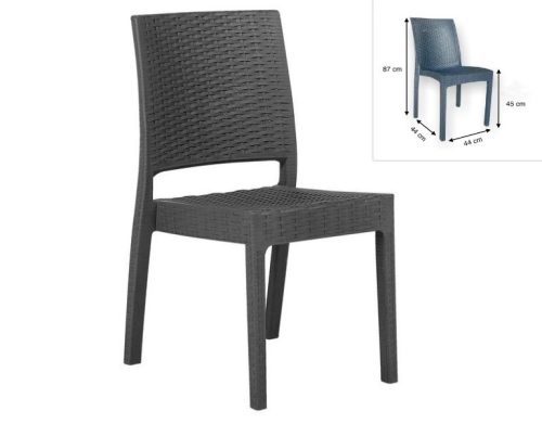 Deli rattan szék, barna