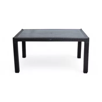 Rattan asztal 150x90cm antracit