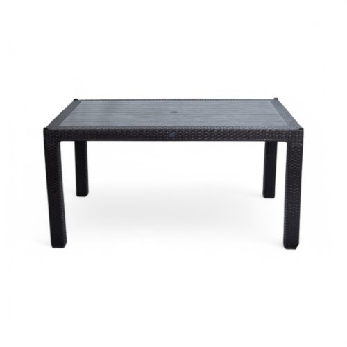 Rattan asztal 150x90cm antracit