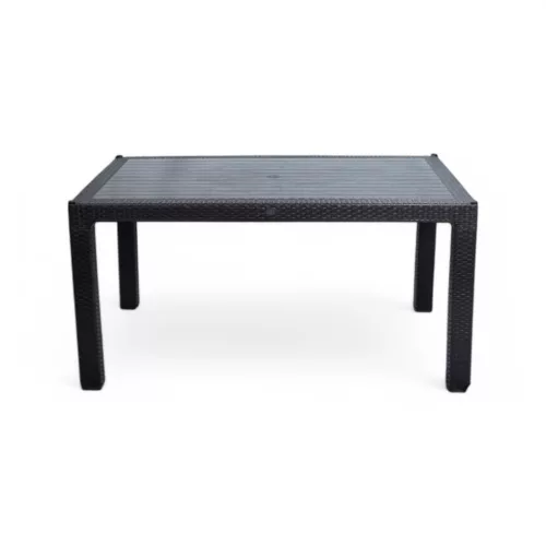 Rattan asztal 150x90cm antracit