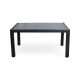 Rattan asztal 150x90cm antracit