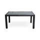 Rattan asztal 150x90cm antracit