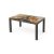 Rattan asztal barna, színesüveg, 150x90cm