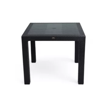 Rattan asztal antracit, 90x90cm