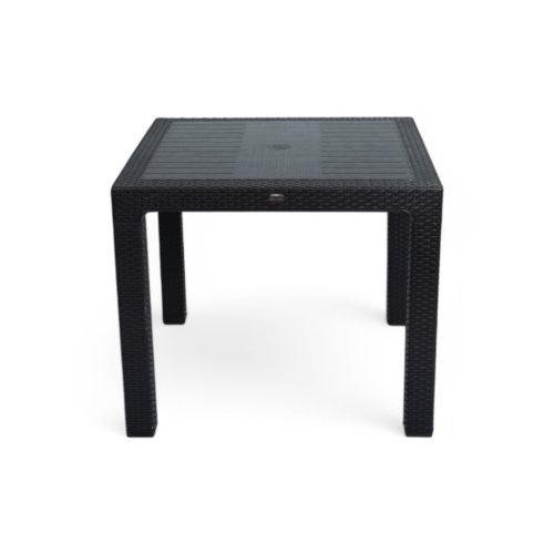 Rattan asztal antracit, 90x90cm