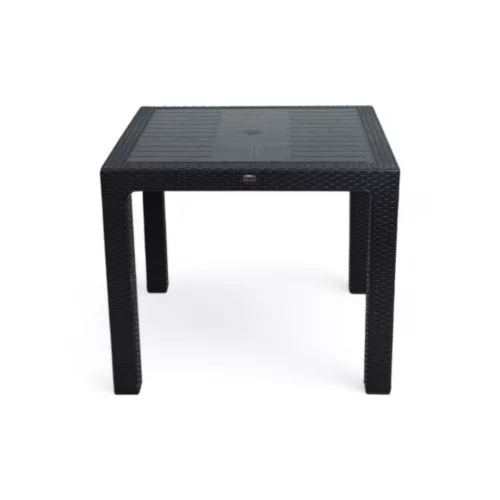 Rattan asztal antracit, 90x90cm