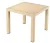Rattan asztal cappuccino, 90x90cm