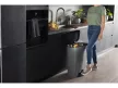 Curver COMPATTA fémhatású téglalap alakú pedálos szemetes 50L
