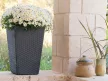 Keter Rattan Planter M műrattan virágláda 55,4 L