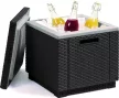 Keter Ice Cube műrattan kerti hűtőláda 40 L