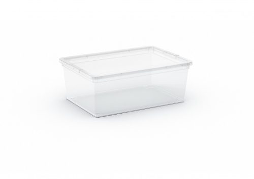 C Box S műanyag tárolódoboz transzparens 11L 37x26x14 cm