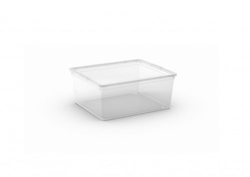 C Box M műanyag tárolódoboz transzparens 18L 40x34x17 cm