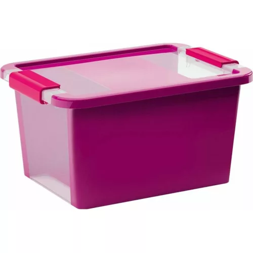 Curver Bi box S műanyag tárolódoboz málna 11L