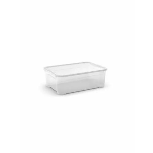 Curver T Box M műanyag tárolódoboz 32L transzparens  56x39x19cm
