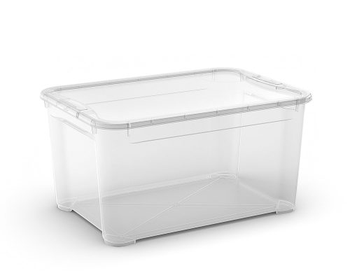 Curver T Box L műanyag tárolódoboz 47L transzparens 56x39x29cm