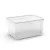 Curver T Box L műanyag tárolódoboz 47L transzparens 56x39x29cm