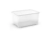 Curver T Box L műanyag tárolódoboz 47L transzparens 56x39x29cm