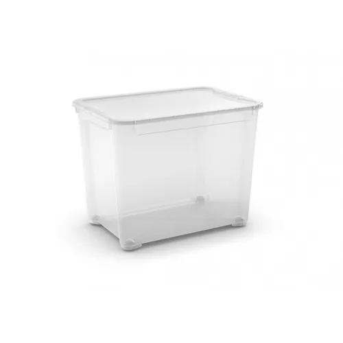 Curver T Box XL műanyag tárolódoboz 70L transzparens 56x39x43cm