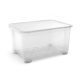 Curver T Box XXL műanyag tárolódoboz 145L transzparens 80x58x44cm