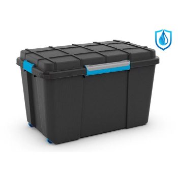   Curver Scuba Box XL kerekes  láda fekete/kék 110L 44,5x73,5x46 cm