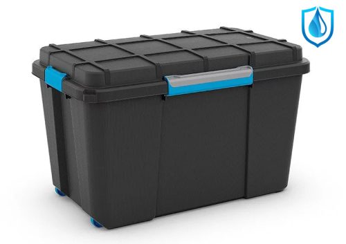Scuba Box XL kerekes  láda fekete/kék 110L 44,5x73,5x46 cm