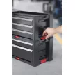 Curver Fiókos tároló 5 fiókkal  33,4L fekete/piros 562x289x502mm