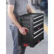 Curver Fiókos tároló 5 fiókkal  33,4L fekete/piros 562x289x502mm