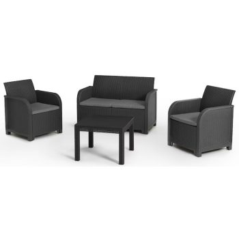 Keter Rosalie szett 4 személyes, szürke