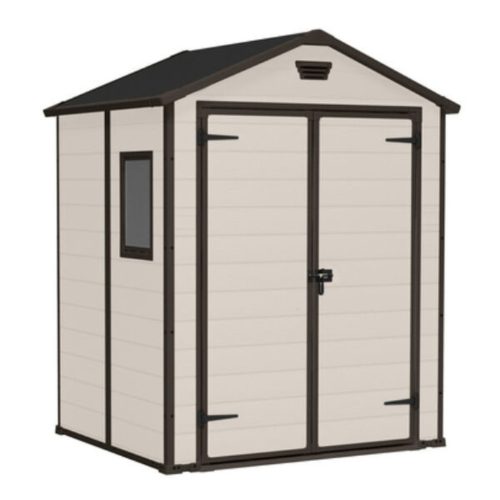 Keter Manor 6x5 DD műanyag szerszámos ház, bézs színű