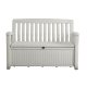 Keter Patio bench műanyag kerti pad/tároló 227L, fehér színű