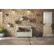 Keter Patio bench műanyag kerti pad/tároló 227L, fehér színű