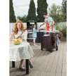 Keter Unity műanyag kerti grill asztal 105L, barna színű