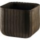 Keter Cube planter M műanyag kaspó, whiskey barna színű