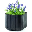 Keter Cube planter L műanyag kaspó, antracit színű