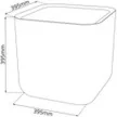 Keter Cube planter L műanyag kaspó, antracit színű