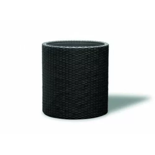 Keter Small cylinder planter műanyag kaspó, antracit színű